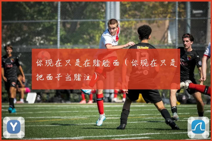 你现在只是在赌脸面（你现在只是把面子当赌注）